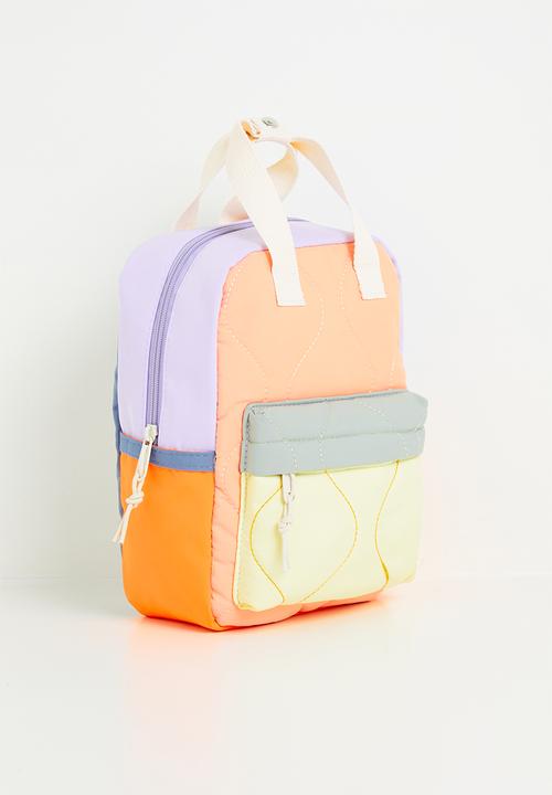 Pop Candy - Colour block back pack - multi