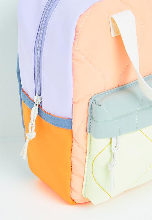 Pop Candy - Colour block back pack - multi