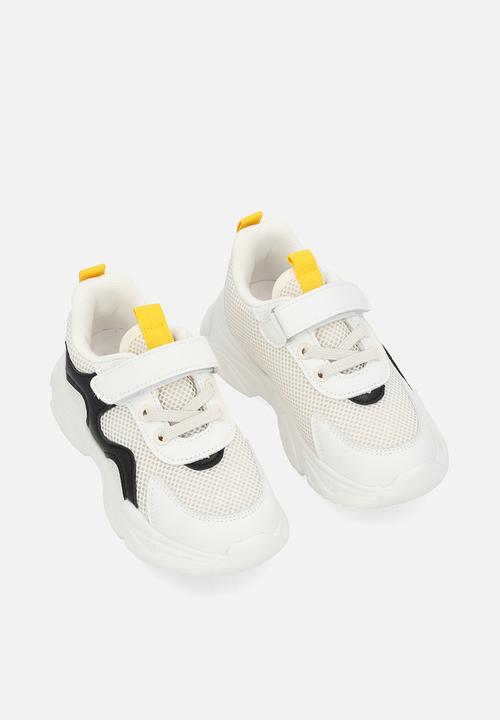 Pop Candy - Mesh detail trainers - white