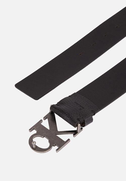 Calvin Klein - Mono Plaque Lthr Belt 40Mm Pb - Black