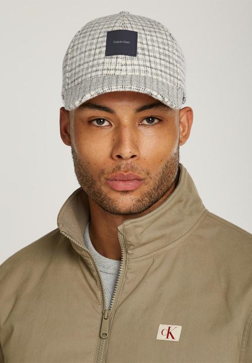 Calvin Klein - Mini Check Bb Cap - Egret Mini Check Aop