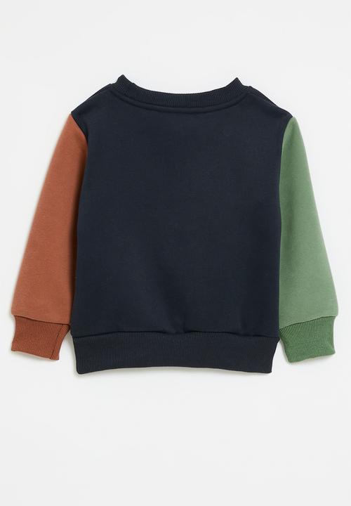Pop Candy - Colour block sweat top - multi