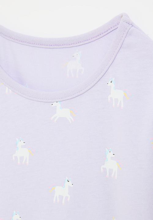 Pop Candy - Unicorn print tee - lilac