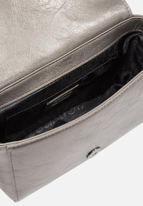 Tommy Hilfiger - City bold flap crossbody - silver