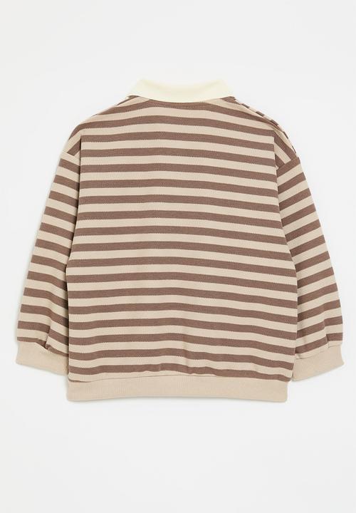Pop Candy - Striped sweat top - brown