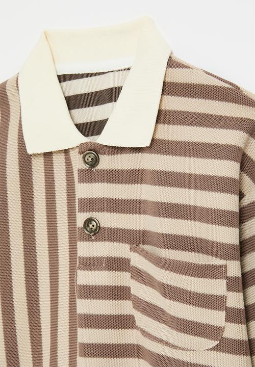 Pop Candy - Striped sweat top - brown