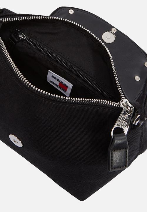 Tommy Hilfiger - Denim on denim shoulder bag - black