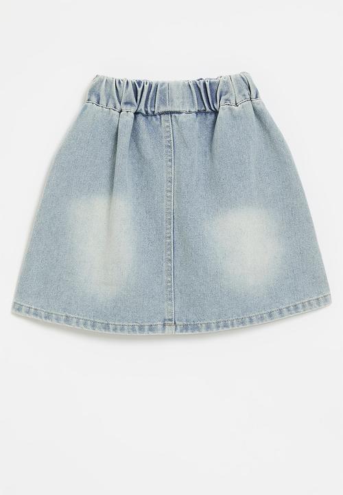 Pop Candy - Utility skirt - stonewash