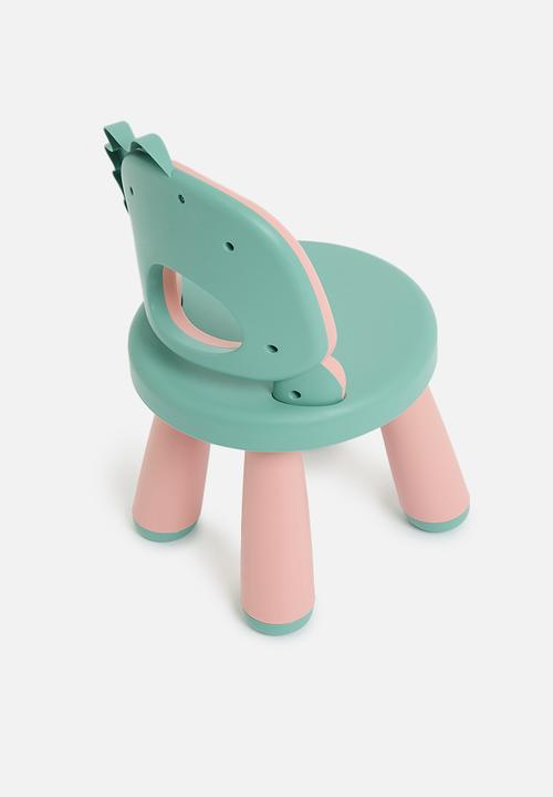 Pop Candy - Novelty chair - coral & blue