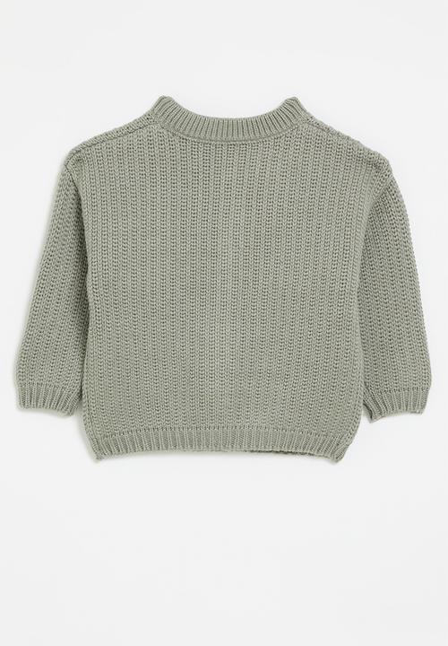 Pop Candy - Button down cardigan-grey