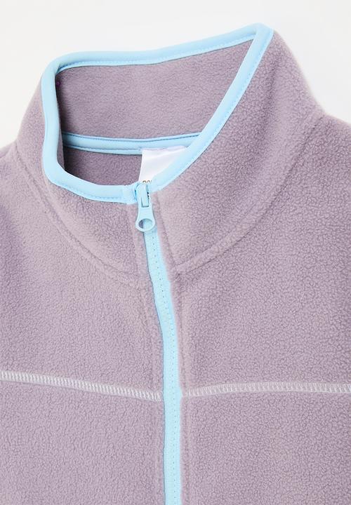Pop Candy - Fleece zip through jacket- purple