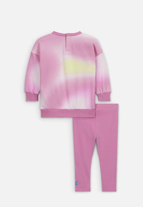 Nike - Nkg solarized crew & legging s - magic flamingo