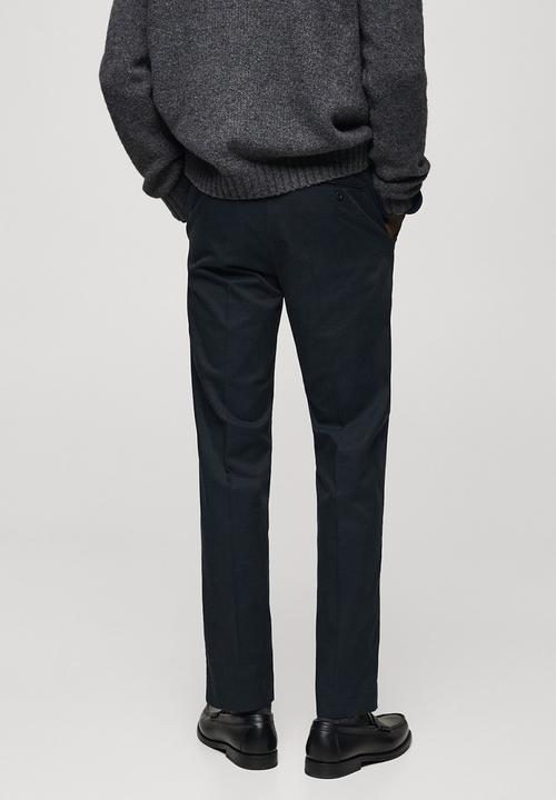 MANGO - Trousers Nicco - Navy
