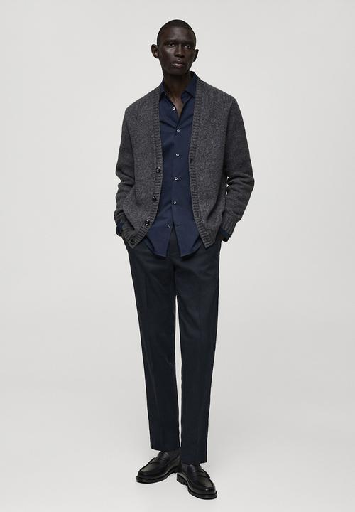 MANGO - Trousers Nicco - Navy
