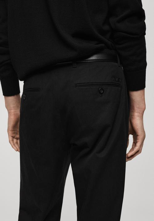 MANGO - Trousers Nicco  - Black