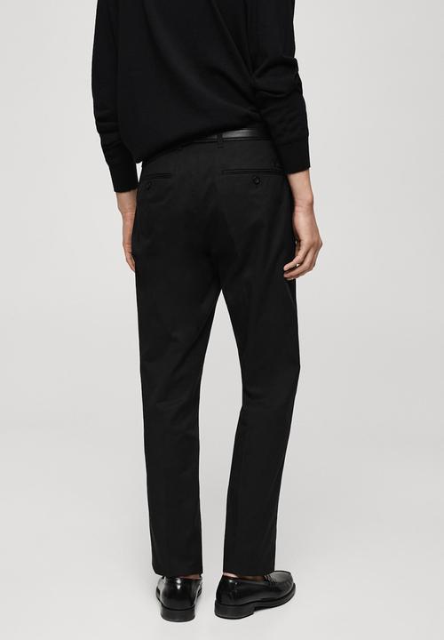 MANGO - Trousers Nicco  - Black