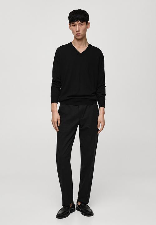 MANGO - Trousers Nicco  - Black