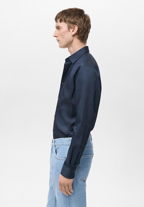 MANGO - Shirt play - navy