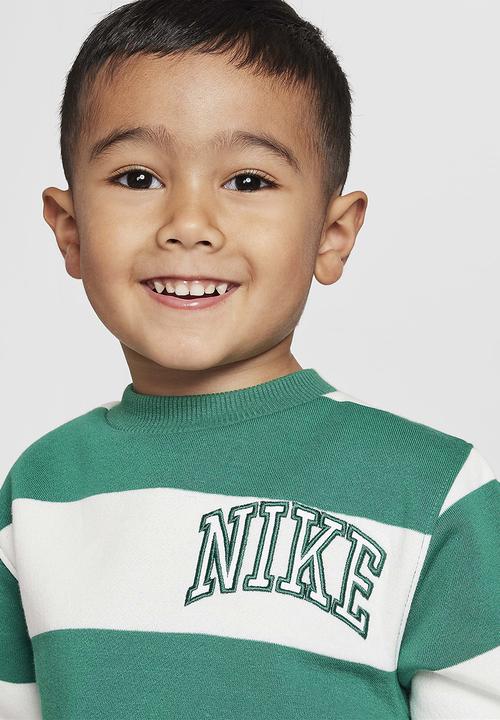 Nike - Nkn n nsw club snl stripe crew - malachite