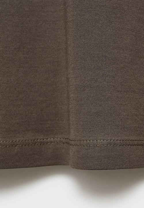 MANGO - T-Shirt below - dark grey 