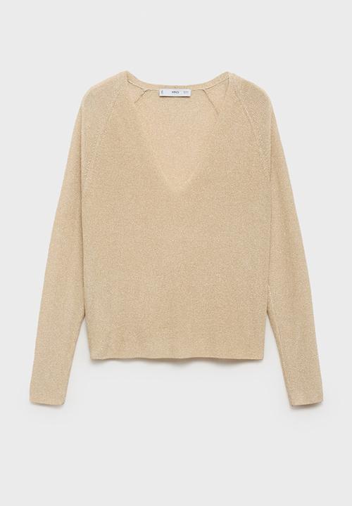 MANGO - Sweater Kling - Gold1