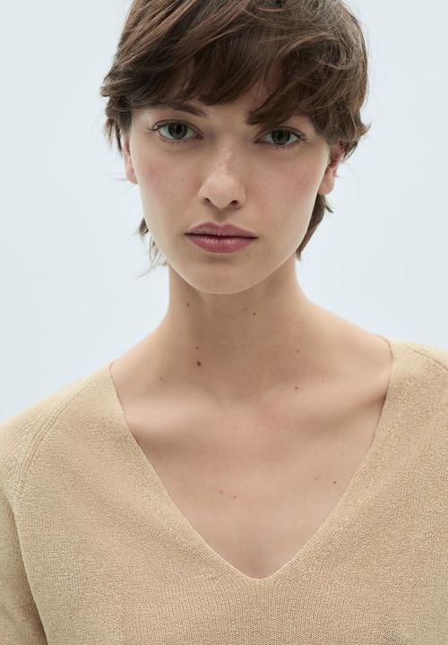 MANGO - Sweater Kling - Gold1