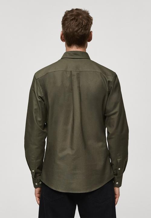 MANGO - Shirt oxford1 - khaki