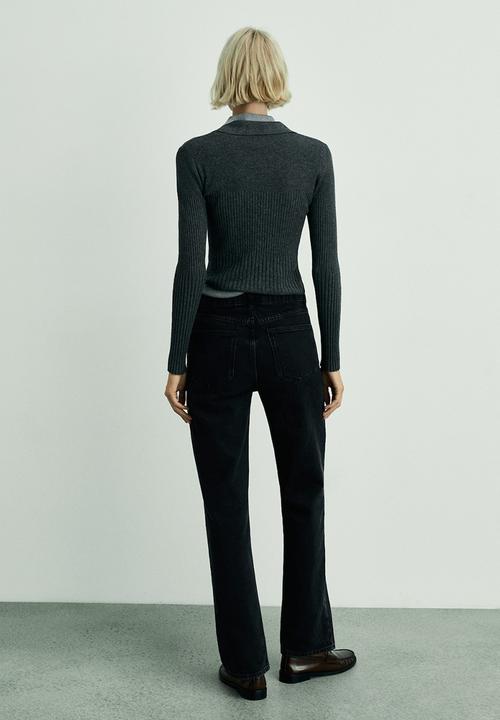 MANGO - Jeans Matilda - Open Gray