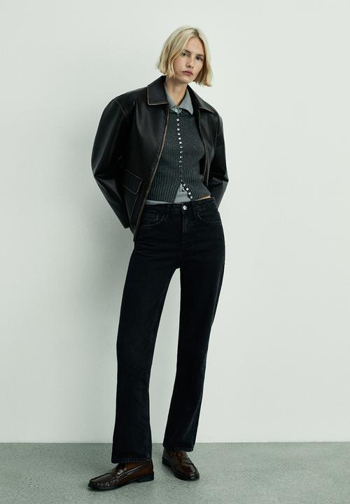 MANGO - Jeans Matilda - Open Gray
