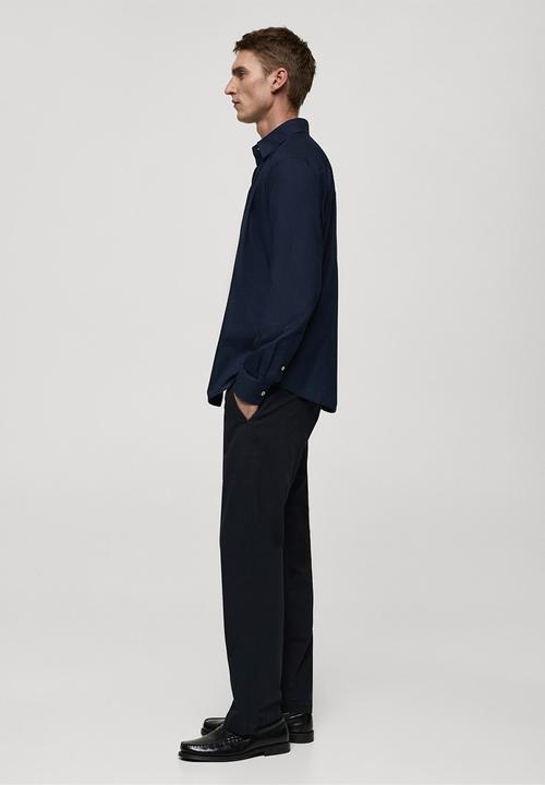 MANGO - Shirt oxford - navy