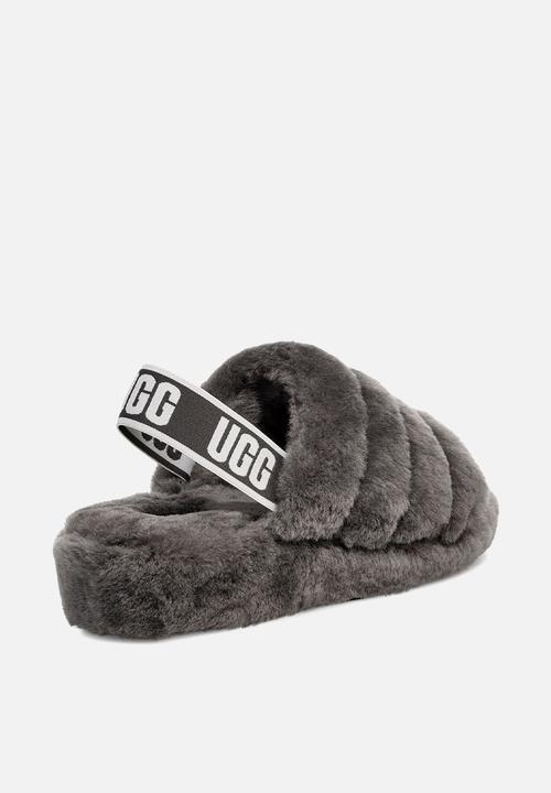 UGG® - Fluff yeah slide - charcoal