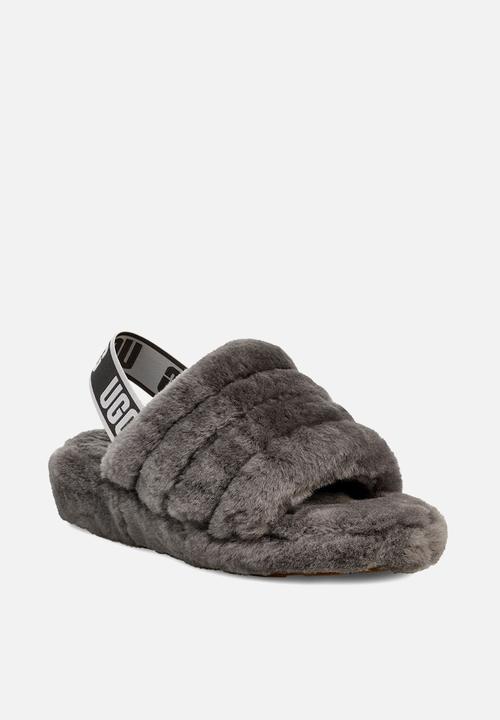 UGG® - Fluff yeah slide - charcoal