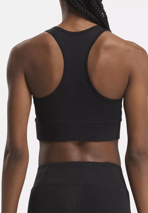 Reebok - Reebok Identity Big Logo Cotton Bralette - Black