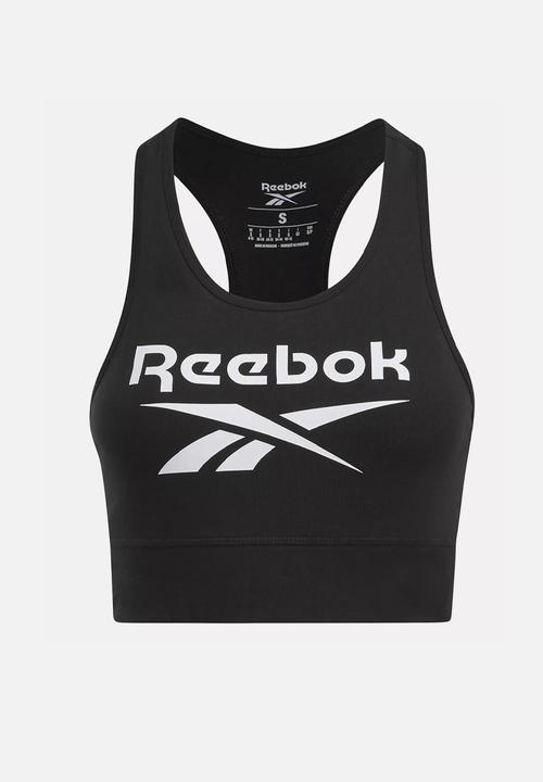 Reebok - Reebok Identity Big Logo Cotton Bralette - Black