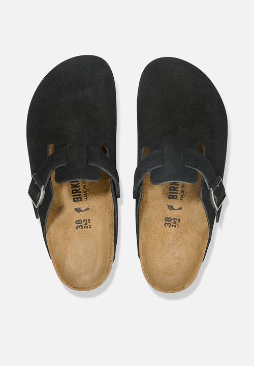 Birkenstock - Boston suede narrow - black