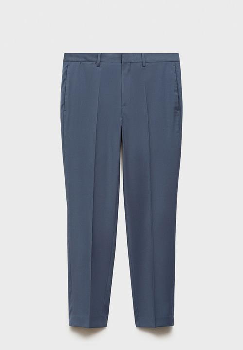MANGO - TROUSERS PARIS  - SKY-BLUE