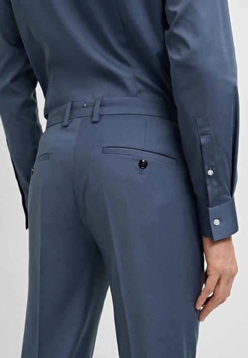 MANGO - TROUSERS PARIS  - SKY-BLUE