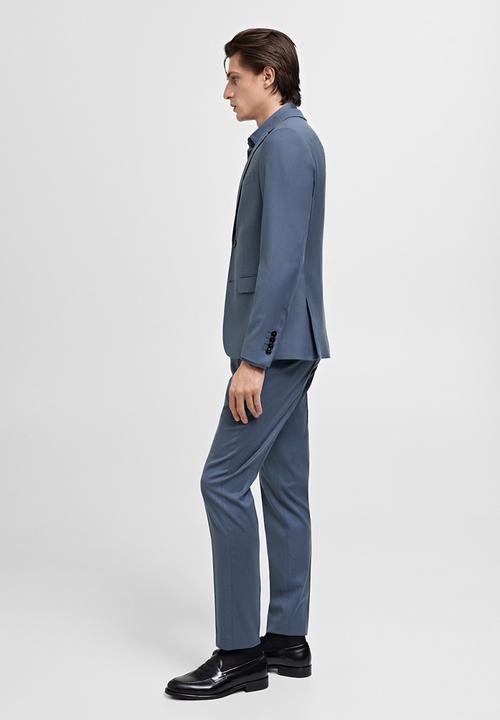 MANGO - TROUSERS PARIS  - SKY-BLUE