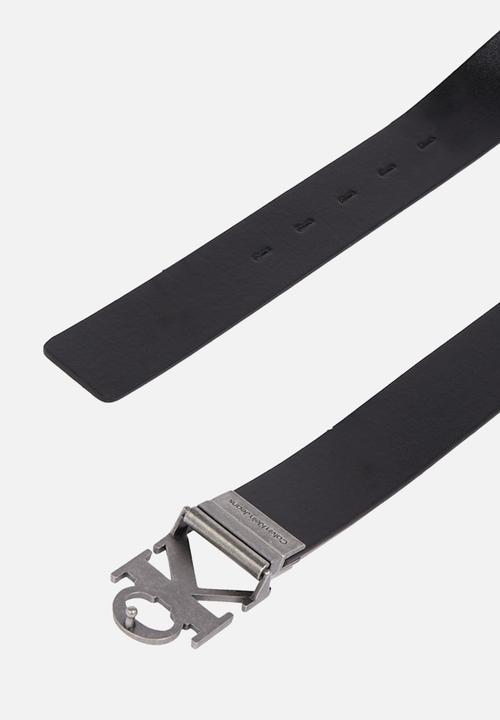 Calvin Klein - Mono Rev/Adj Lthr Belt 35mm - Black/Cognac