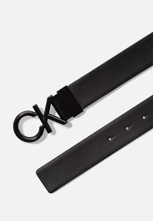 Calvin Klein - Adj/Rev Ck Metal Bombe Mono 35Mm - Ck Black Smooth/Classic Mono
