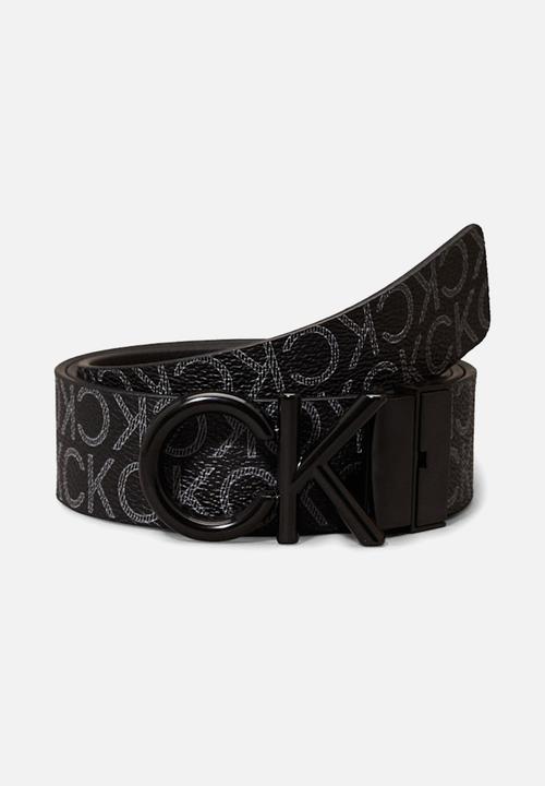 Calvin Klein - Adj/Rev Ck Metal Bombe Mono 35Mm - Ck Black Smooth/Classic Mono