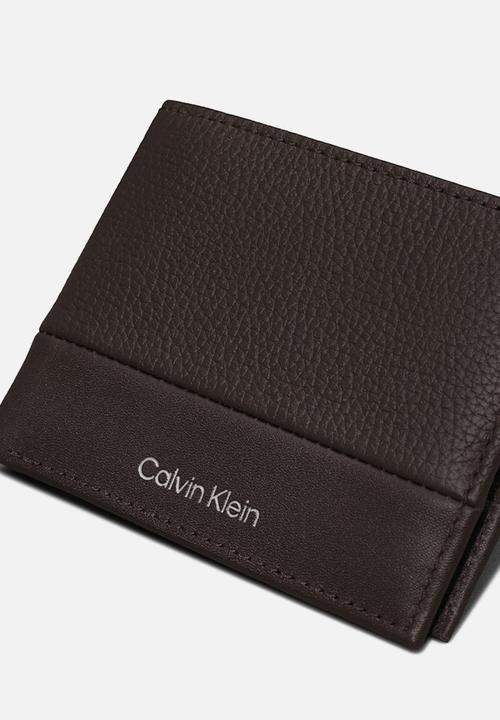 Calvin Klein - Subtle Mix Bifold 5Cc W/Coin - Java Brown Pebble And Smooth