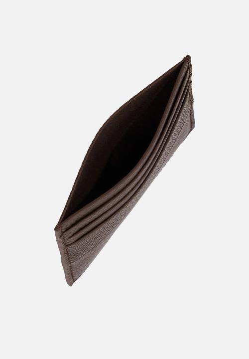 Calvin Klein - Subtle Mix Cardholder 6Cc - Java Brown Pebble And Smooth