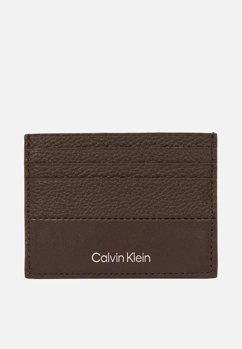 Calvin Klein - Subtle Mix Cardholder 6Cc - Java Brown Pebble And Smooth
