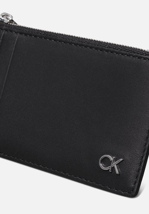 Calvin Klein - Metal Ck N/S Cardholder 6Cc - Ck Black Smooth