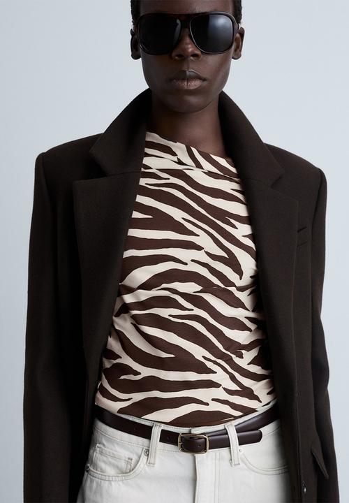 MANGO - T-Shirt Carama - Brown