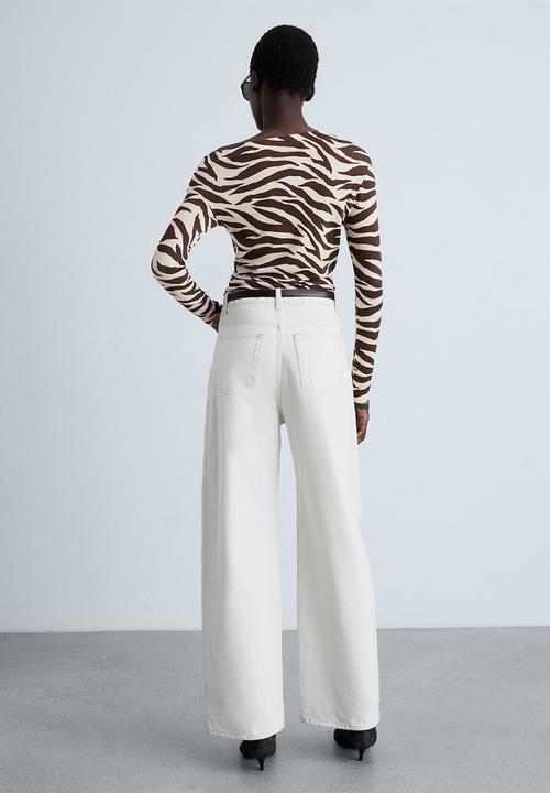 MANGO - T-Shirt Carama - Brown