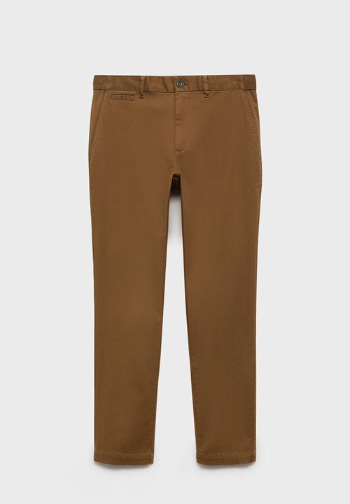 MANGO - Trousers Prato - Brown