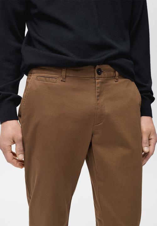 MANGO - Trousers Prato - Brown