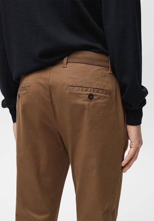 MANGO - Trousers Prato - Brown